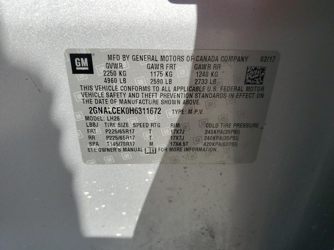 CHEVROLET EQUINOX LT