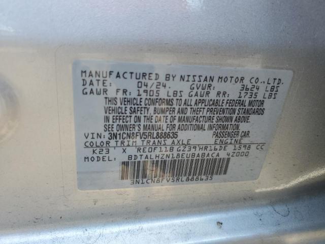 2024 NISSAN VERSA SR 3N1CN8FV5RL888635