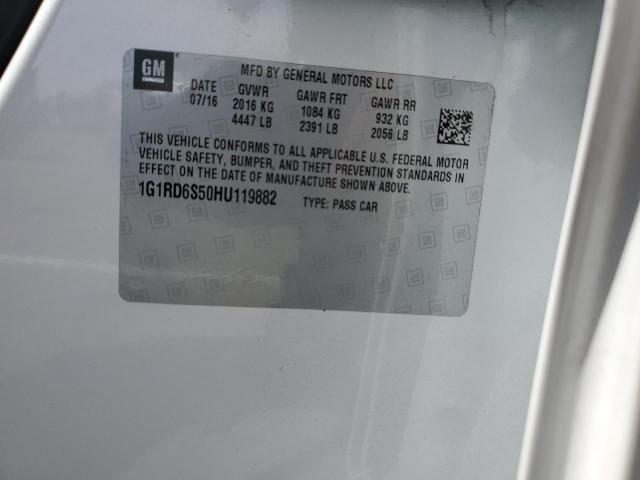 2017 CHEVROLET VOLT PREMI 1G1RD6S50HU119882