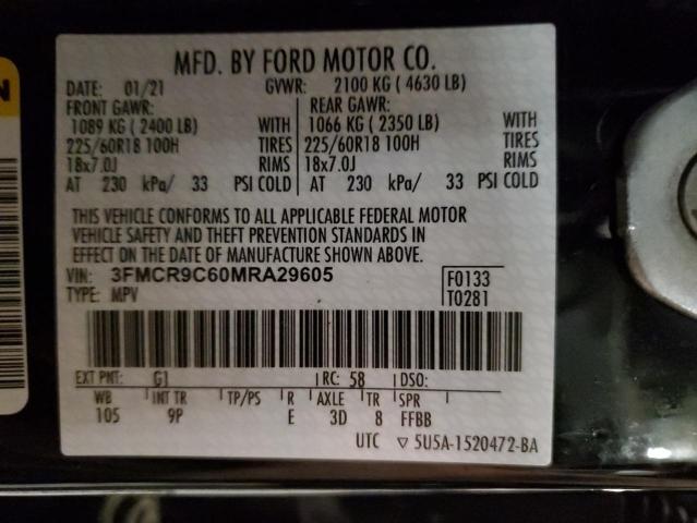 2021 FORD BRONCO SPORT OUTER BANKS 3FMCR9C60MRA29605