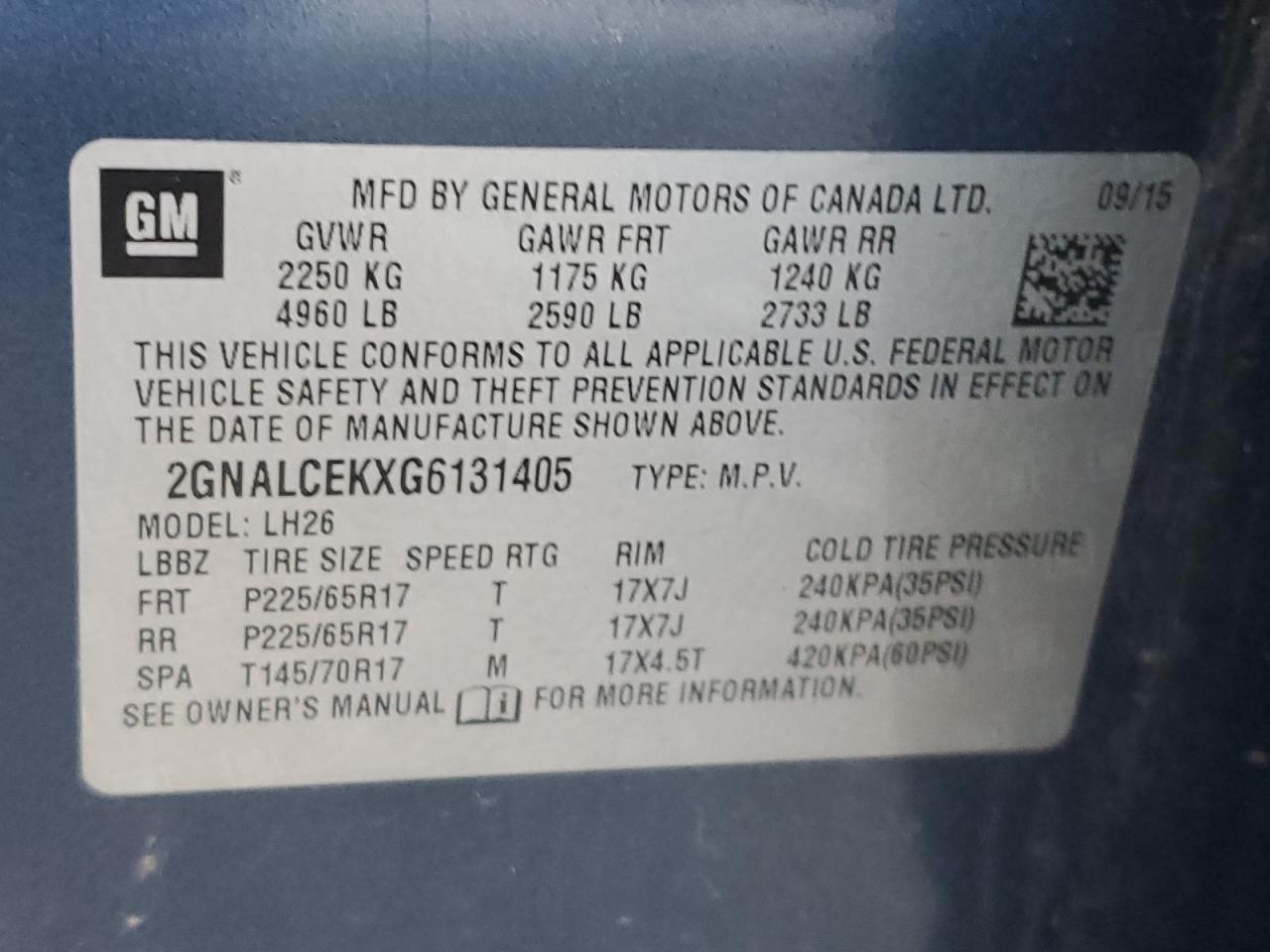 CHEVROLET EQUINOX LT