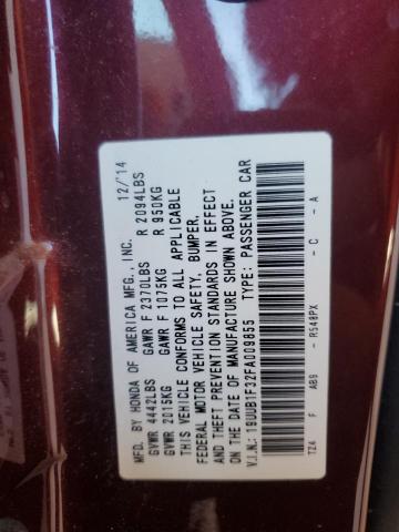 2015 ACURA TLX 19UUB1F32FA009855