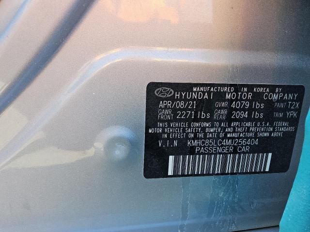 2021 HYUNDAI IONIQ SEL KMHC85LC4MU256404