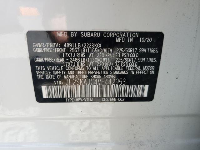 2021 SUBARU FORESTER PREMIUM JF2SKAJC4MH442953