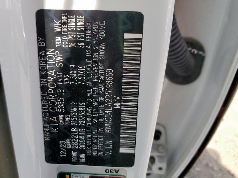 2024 KIA EV6 LIGHT KNDC34LA2R5193669