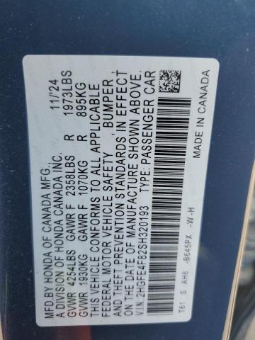 2025 HONDA CIVIC SPORT - 2HGFE4F82SH320193