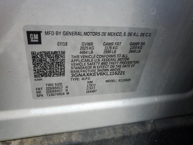 2019 CHEVROLET EQUINOX LT #3284879018