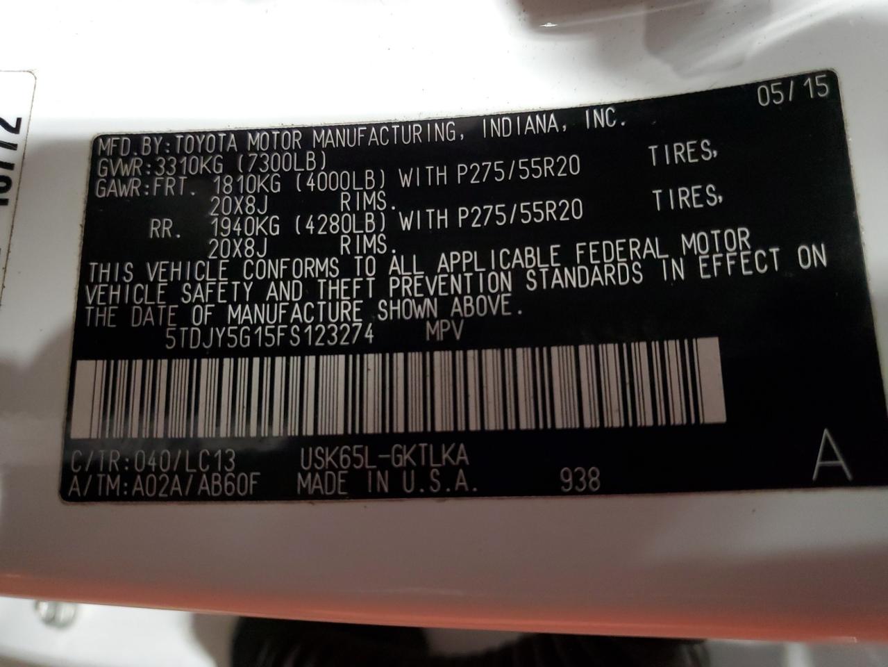 TOYOTA SEQUOIA LIMITED