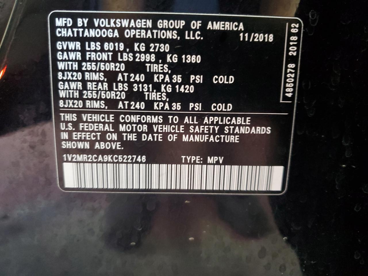 VOLKSWAGEN ATLAS SEL