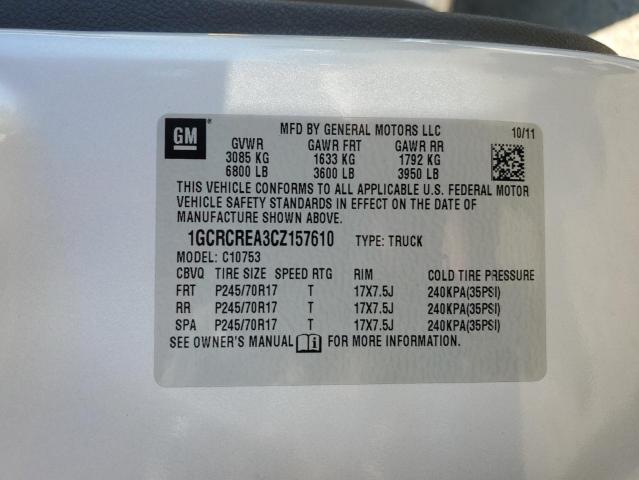 2012 CHEVROLET SILVERADO C1500 LS - 1GCRCREA3CZ157610