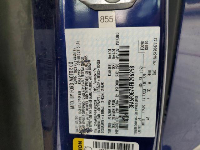 2015 FORD FUSION S 3FA6P0G74FR296258