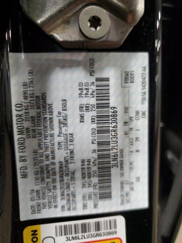 2016 LINCOLN MKZ HYBRID 3LN6L2LU3GR630869