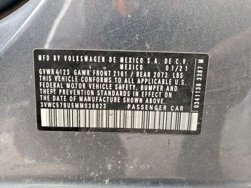 2021 VOLKSWAGEN JETTA S #3302962628