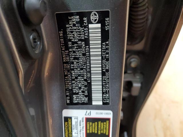 2017 TOYOTA CAMRY LE 4T1BF1FK8HU318194