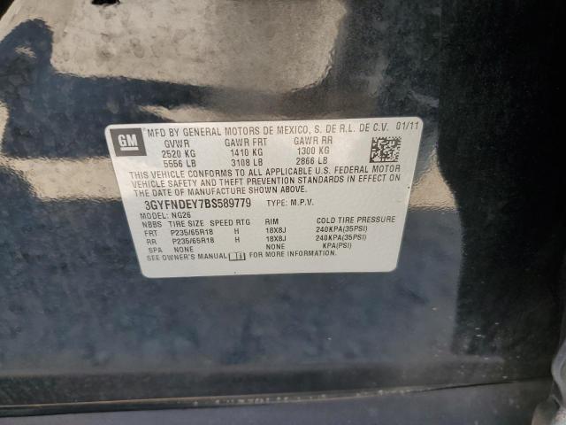 2011 CADILLAC SRX LUXURY - 3GYFNDEY7BS589779