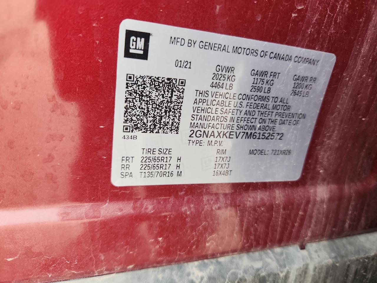 CHEVROLET EQUINOX LT