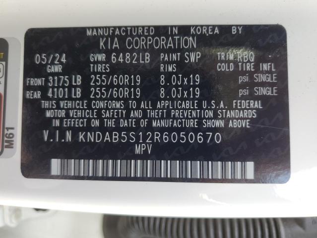 2024 KIA EV9 LIGHT KNDAB5S12R6050670