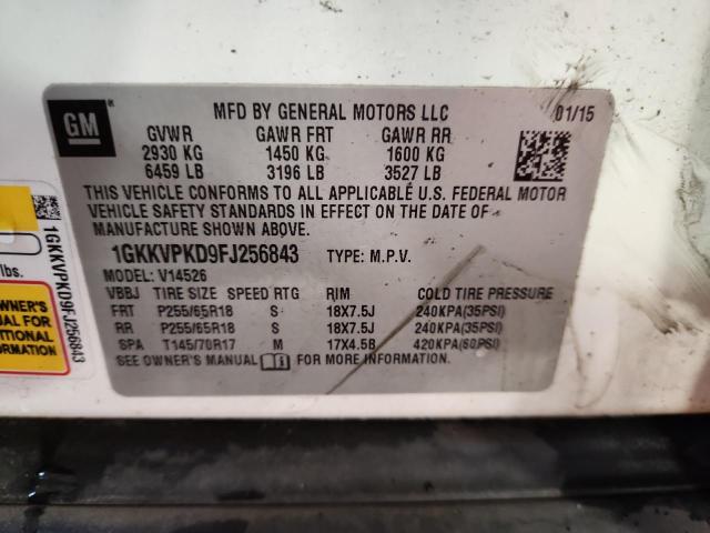 2015 GMC ACADIA SLE 1GKKVPKD9FJ256843