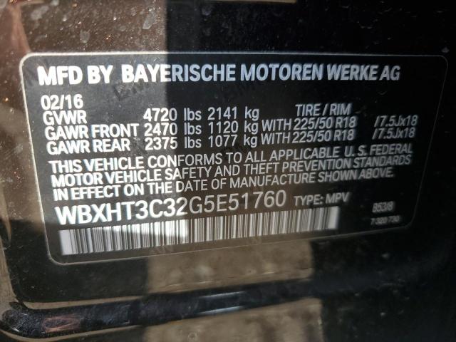 2016 BMW X1 XDRIVE2 WBXHT3C32G5E51760