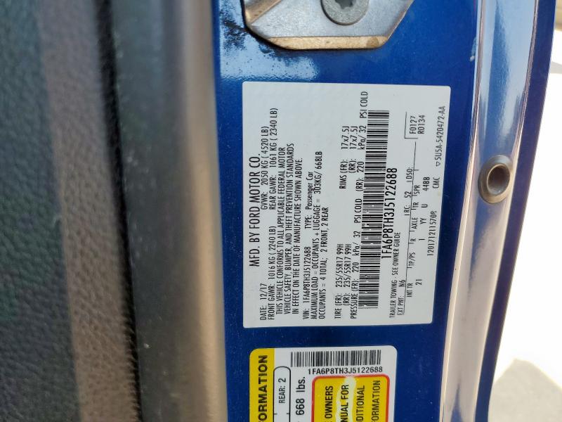 2018 FORD MUSTANG 1FA6P8TH3J5122688