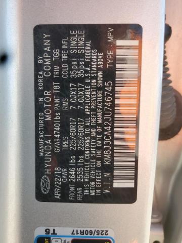 2018 HYUNDAI TUCSON SEL KM8J3CA42JU746745