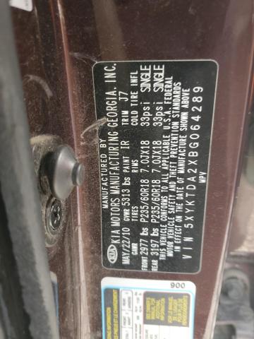 2011 KIA SORENTO BA #3287737168