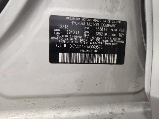 2019 HYUNDAI ACCENT LIM 3KPC34A30KE069575