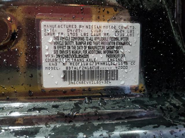 2025 NISSAN VERSA SV 3N1CN8EVXSL854326