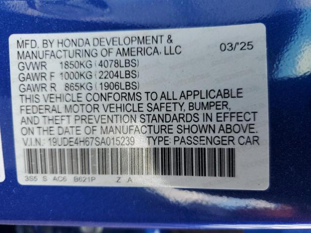 2025 ACURA INTEGRA A- 19UDE4H67SA015239