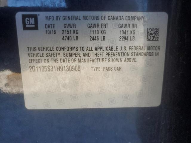 2017 CHEVROLET IMPALA LT 2G1105S31H9130906