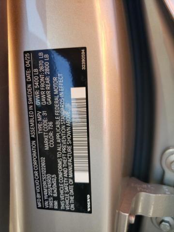 2025 VOLVO XC60 PLUS YV4M12RC5S1222602