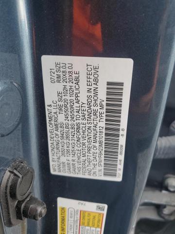 2021 HONDA PILOT SE 5FNYF6H23MB101812