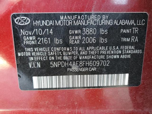 2015 HYUNDAI ELANTRA LI 5NPDH4AE8FH609702