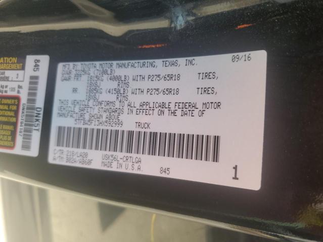 2017 TOYOTA TUNDRA DOU #3310594047