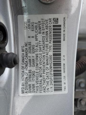 2021 HONDA CIVIC SPORT - 2HGFC2F82MH523890