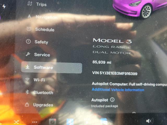 2021 TESLA MODEL 3 - 5YJ3E1EB3MF916399