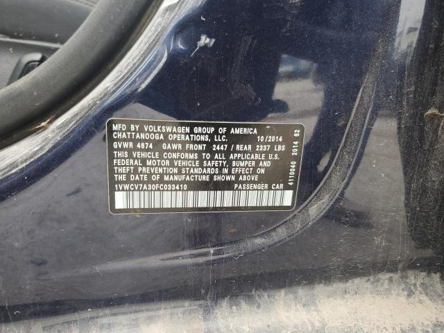 2015 VOLKSWAGEN PASSAT SEL 1VWCV7A30FC033410