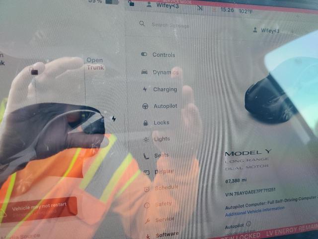 2023 TESLA MODEL Y 7SAYGAEE7PF711251