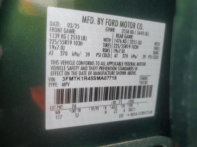 2025 FORD MUSTANG MACH-E SELECT 3FMTK1R45SMA07718