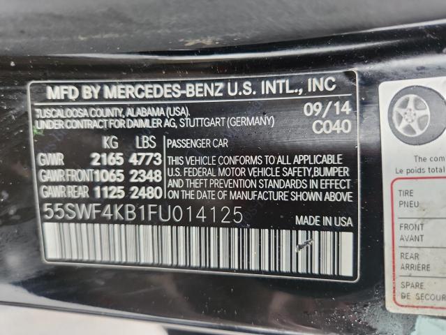 2015 MERCEDES-BENZ C 300 4MAT - 55SWF4KB1FU014125