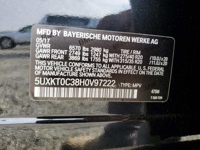 2017 BMW X5 XDR40E 5UXKT0C38H0V97222