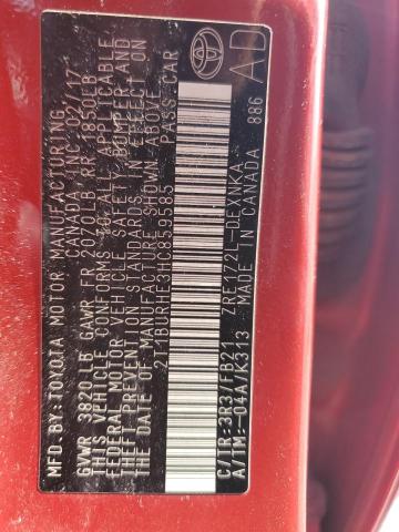 2017 TOYOTA COROLLA L 2T1BURHE3HC859585