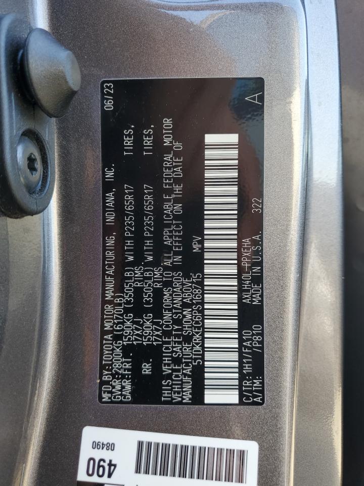 Lot #3255365404 2023 TOYOTA SIENNA LE