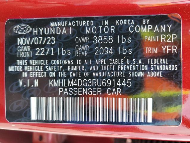 2024 HYUNDAI ELANTRA SEL KMHLM4DG3RU691445