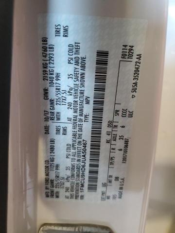 2018 FORD ESCAPE SEL - 1FMCU9HD6JUA50467