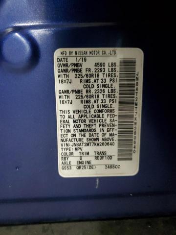 2019 NISSAN ROGUE S JN8AT2MT7KW260640