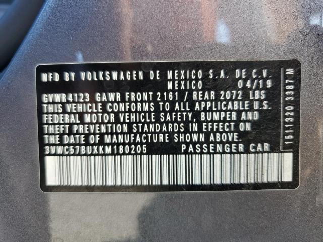 2019 VOLKSWAGEN JETTA S 3VWC57BUXKM180205