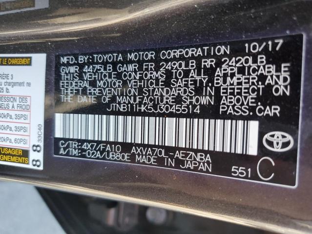 2018 TOYOTA CAMRY L - JTNB11HK5J3045514
