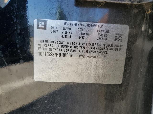 2017 CHEVROLET IMPALA LT 1G1105S37HU188005