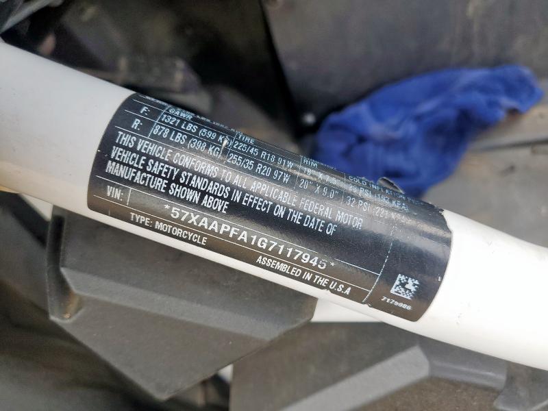 2016 POLARIS SLINGSHOT - 57XAAPFA1G7117945